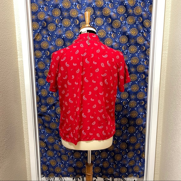 🌈 Amazing Vintage mini Paisley top - Picture 5 of 11